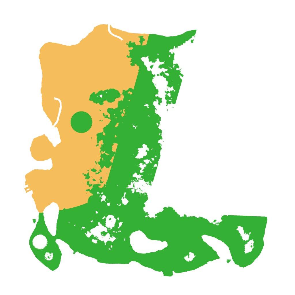 Biome Rust Map: Procedural Map, Size: 3600, Seed: 1739218113