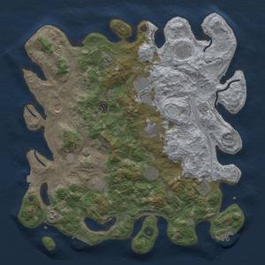 Thumbnail Rust Map: Procedural Map, Size: 4300, Seed: 1011, 19 Monuments