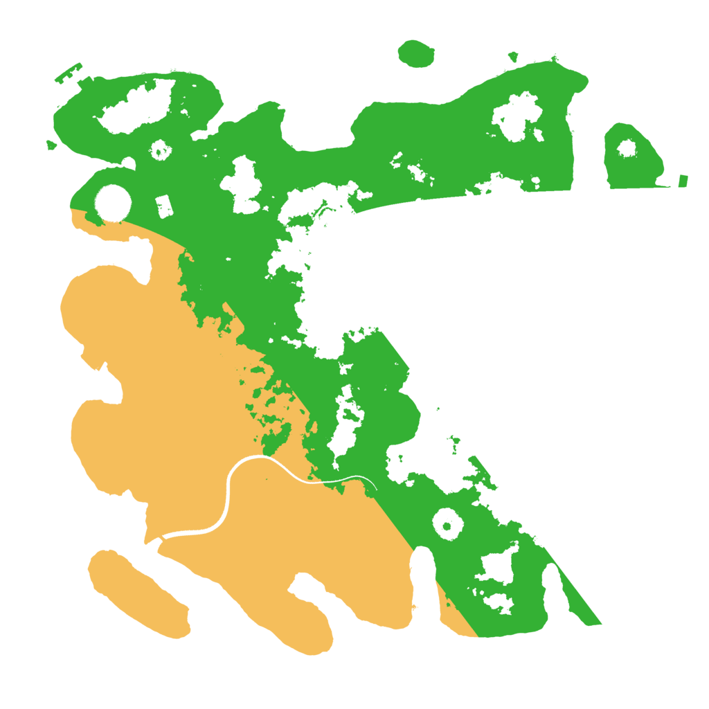 Biome Rust Map: Procedural Map, Size: 3500, Seed: 118982797