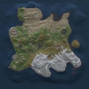 Thumbnail Rust Map: Procedural Map, Size: 2500, Seed: 3337, 11 Monuments