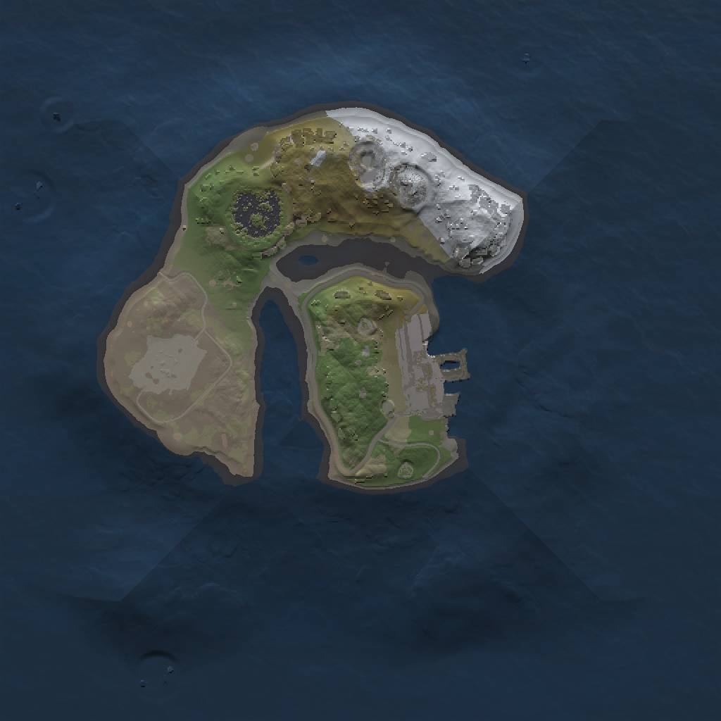 Rust Map: Procedural Map, Size: 1500, Seed: 896407115, 4 Monuments