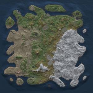 Thumbnail Rust Map: Procedural Map, Size: 4500, Seed: 454279887, 19 Monuments