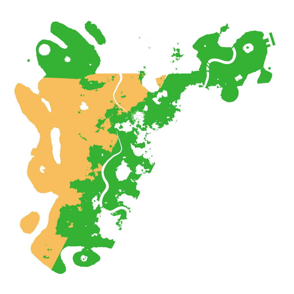 Biome Rust Map: Procedural Map, Size: 4500, Seed: 70624