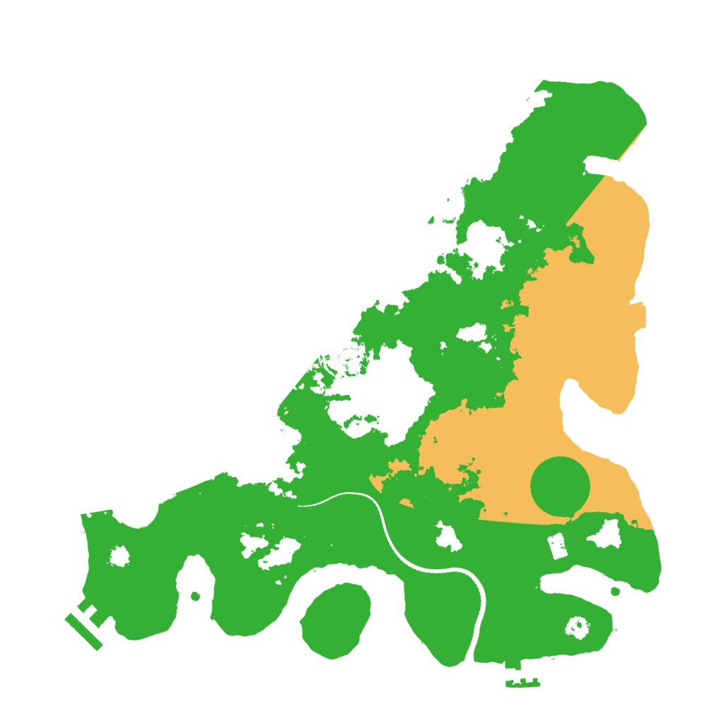 Biome Rust Map: Procedural Map, Size: 3200, Seed: 471777622