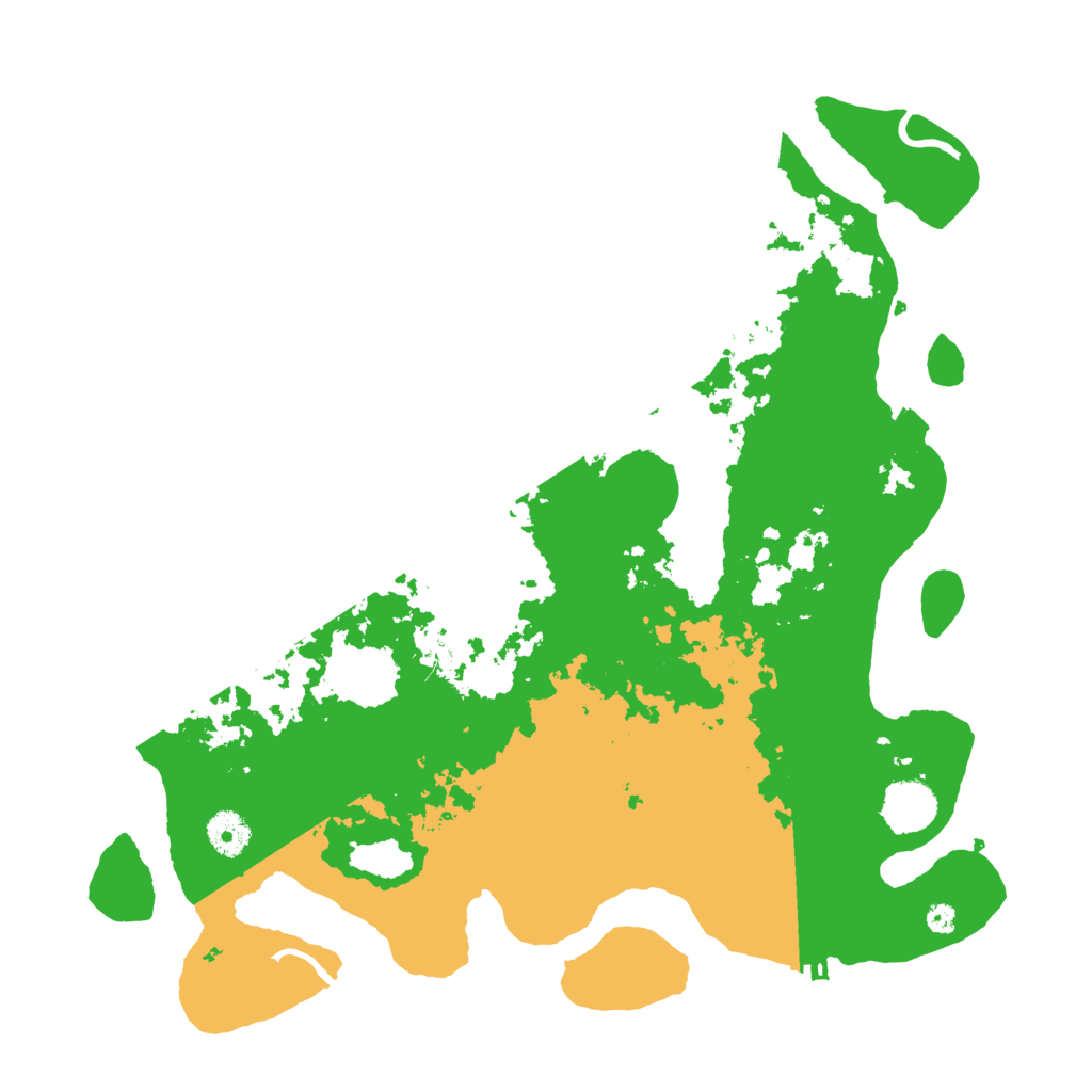 Biome Rust Map: Procedural Map, Size: 3800, Seed: 215003