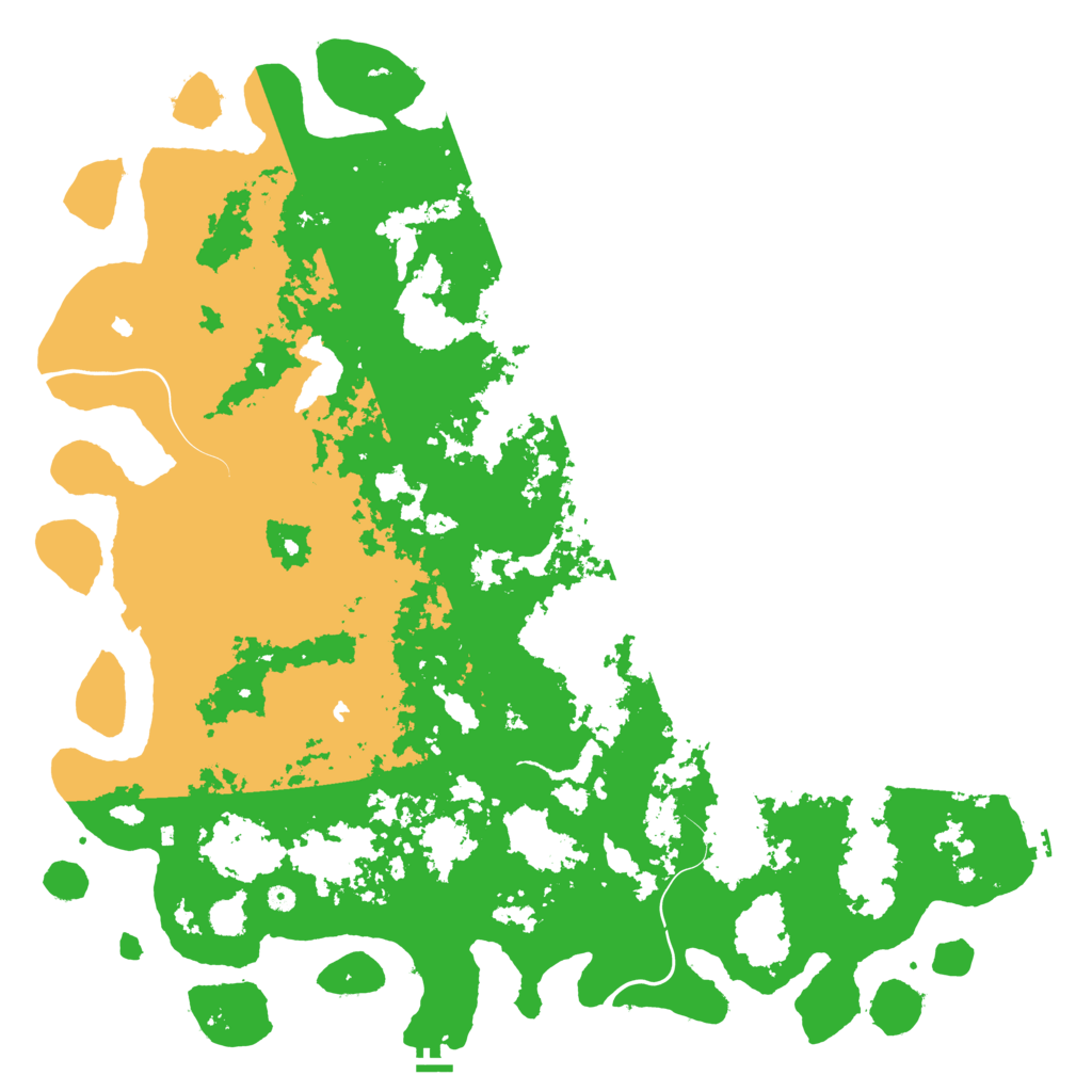 Biome Rust Map: Procedural Map, Size: 6000, Seed: 102235956
