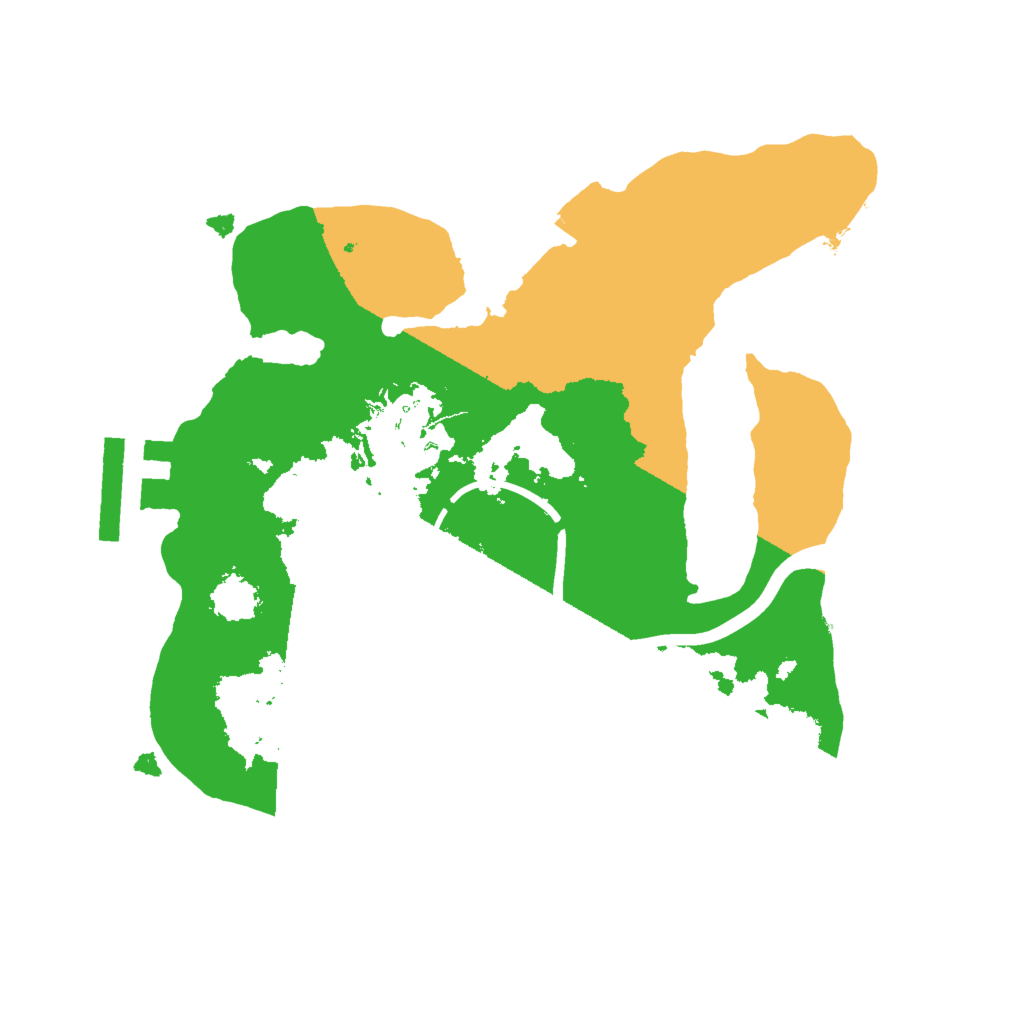 Biome Rust Map: Procedural Map, Size: 2000, Seed: 1164255284