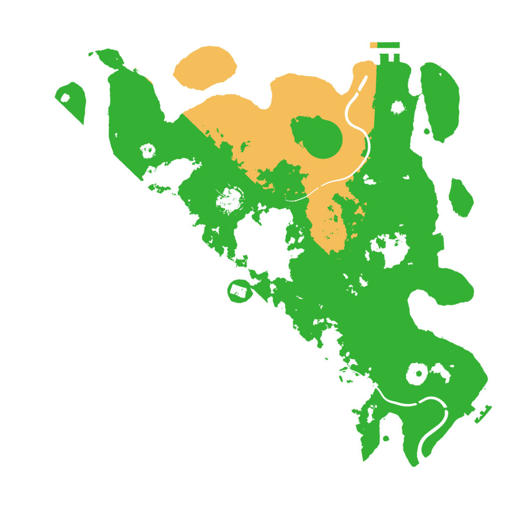 Biome Rust Map: Procedural Map, Size: 3500, Seed: 953786134