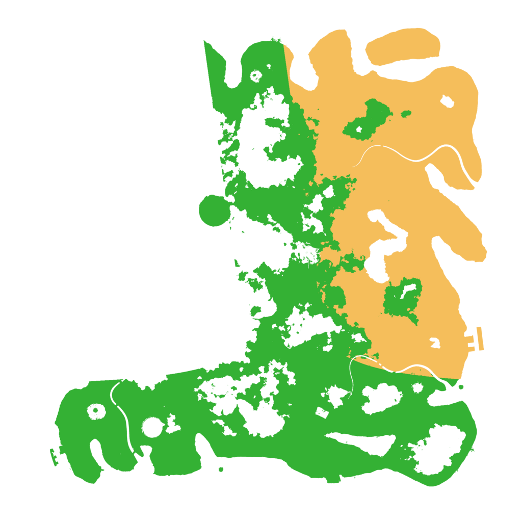 Biome Rust Map: Procedural Map, Size: 4500, Seed: 28957