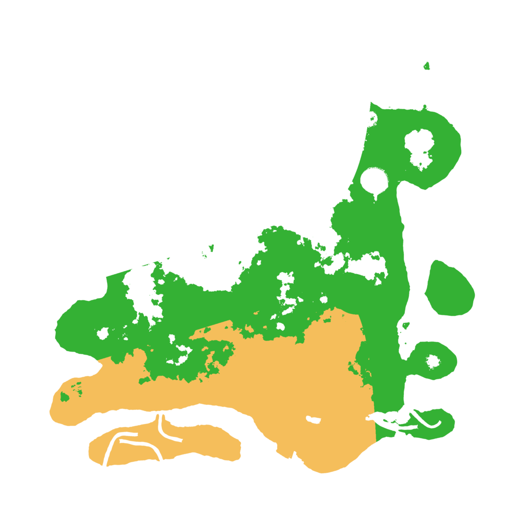 Biome Rust Map: Procedural Map, Size: 3500, Seed: 694201336