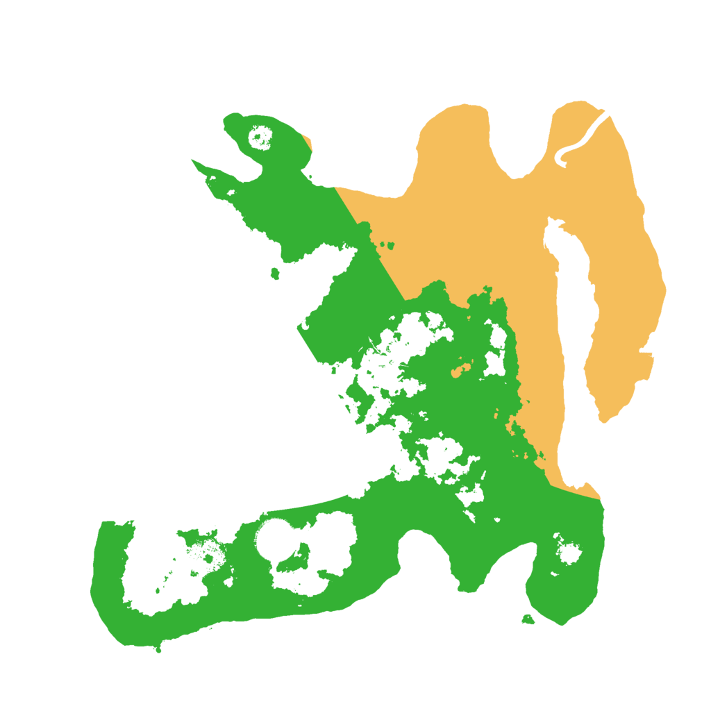 Biome Rust Map: Procedural Map, Size: 3000, Seed: 31321
