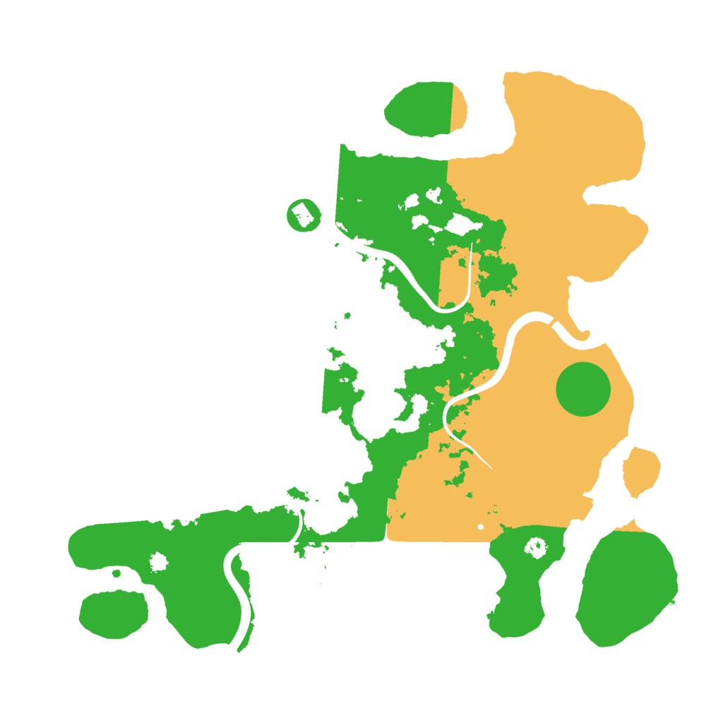 Biome Rust Map: Procedural Map, Size: 3500, Seed: 637979531