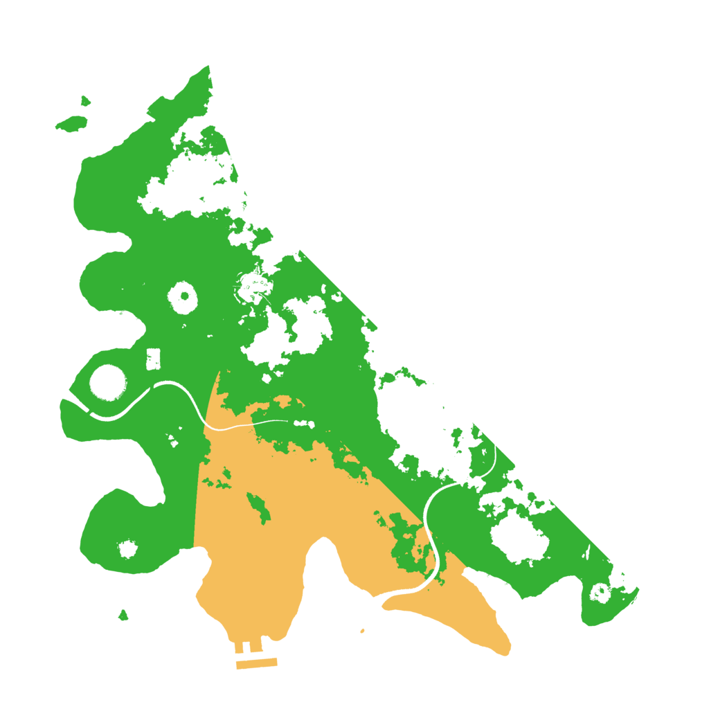 Biome Rust Map: Procedural Map, Size: 3500, Seed: 277046169