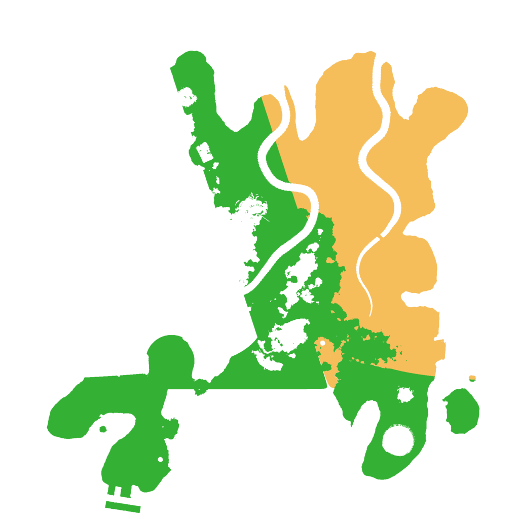 Biome Rust Map: Procedural Map, Size: 3000, Seed: 1055004978
