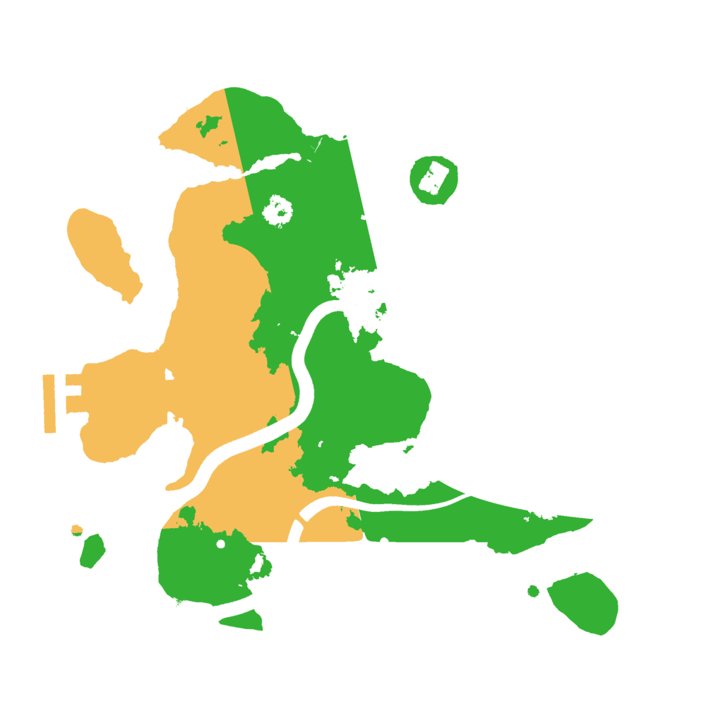 Biome Rust Map: Procedural Map, Size: 2500, Seed: 1351011708