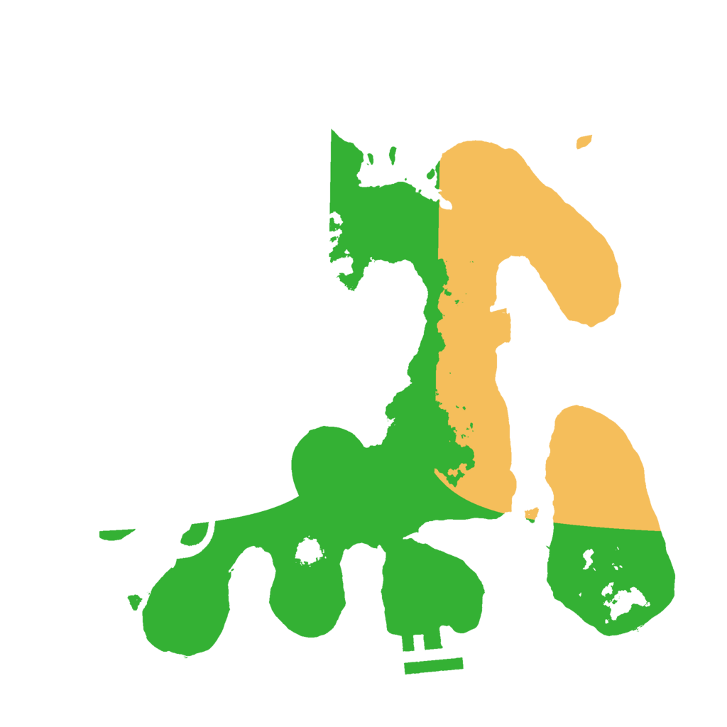 Biome Rust Map: Procedural Map, Size: 2500, Seed: 1367586072