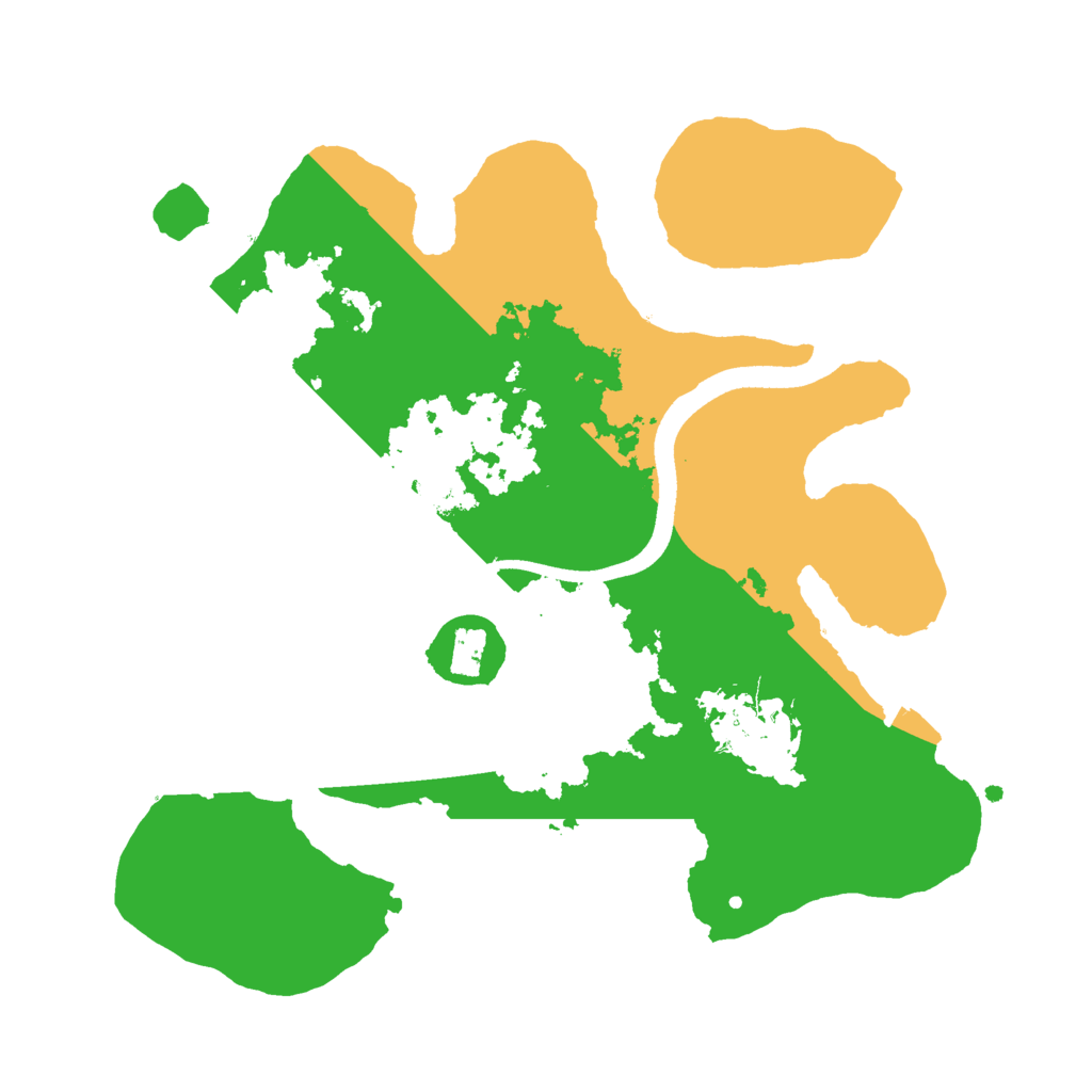 Biome Rust Map: Procedural Map, Size: 2500, Seed: 624207229