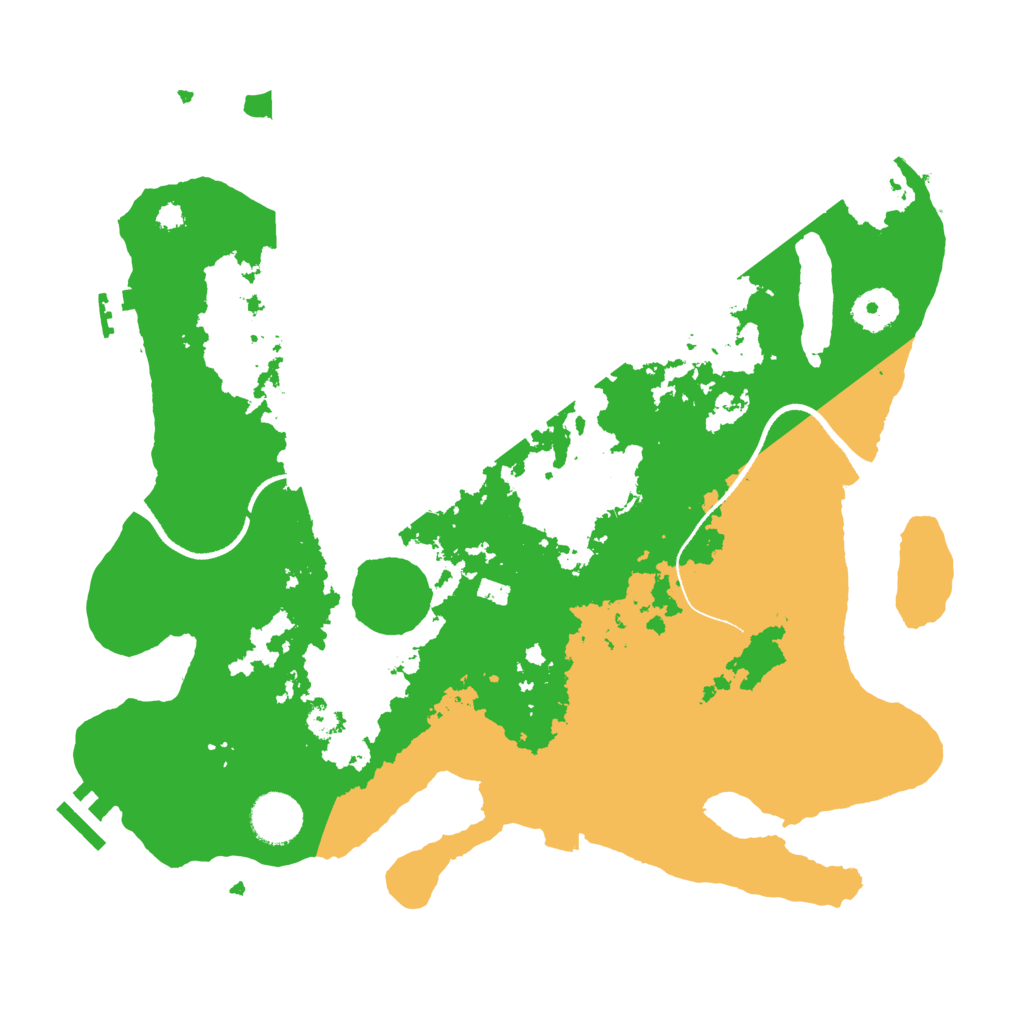 Biome Rust Map: Procedural Map, Size: 3500, Seed: 634584652