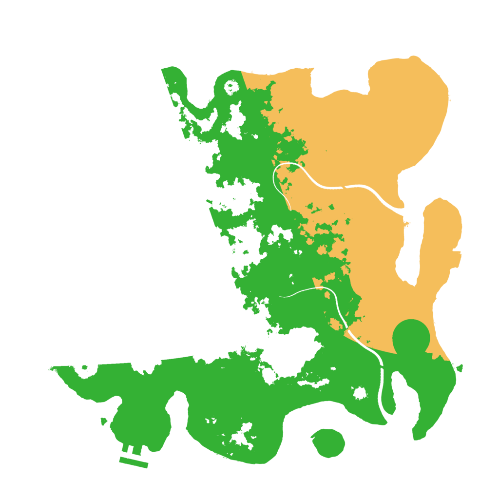 Biome Rust Map: Procedural Map, Size: 3500, Seed: 2017881374