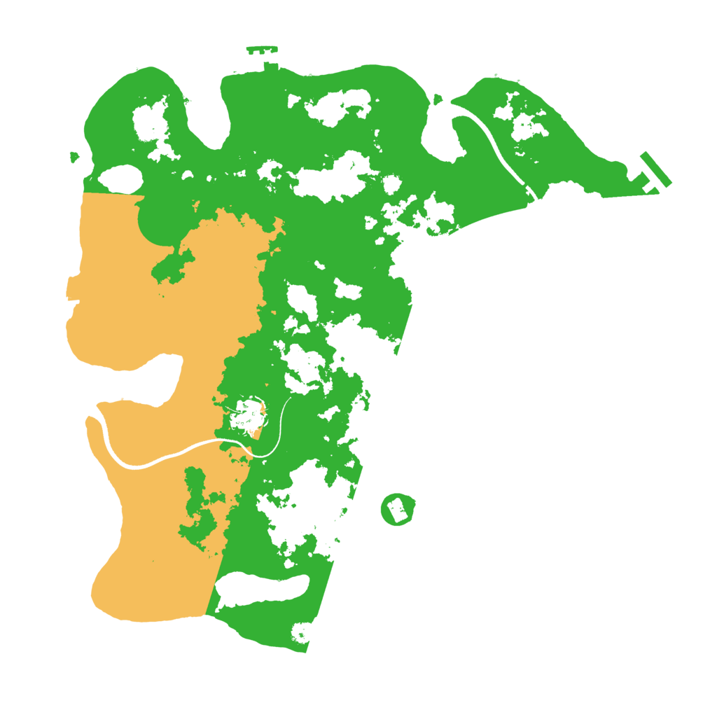 Biome Rust Map: Procedural Map, Size: 3500, Seed: 334909957