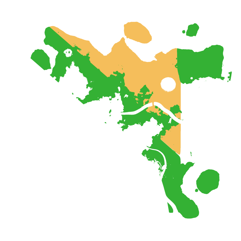Biome Rust Map: Procedural Map, Size: 3000, Seed: 24244
