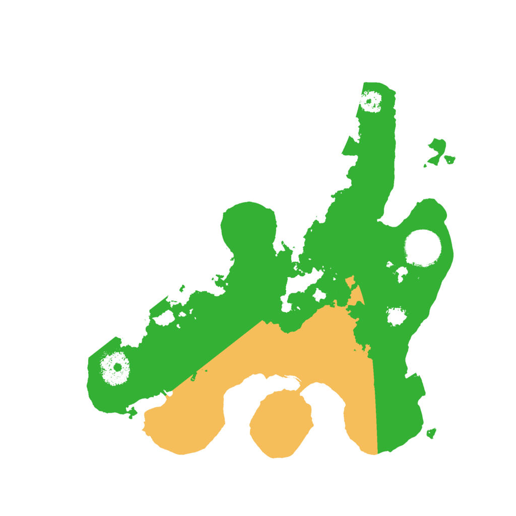 Biome Rust Map: Procedural Map, Size: 2500, Seed: 489006153