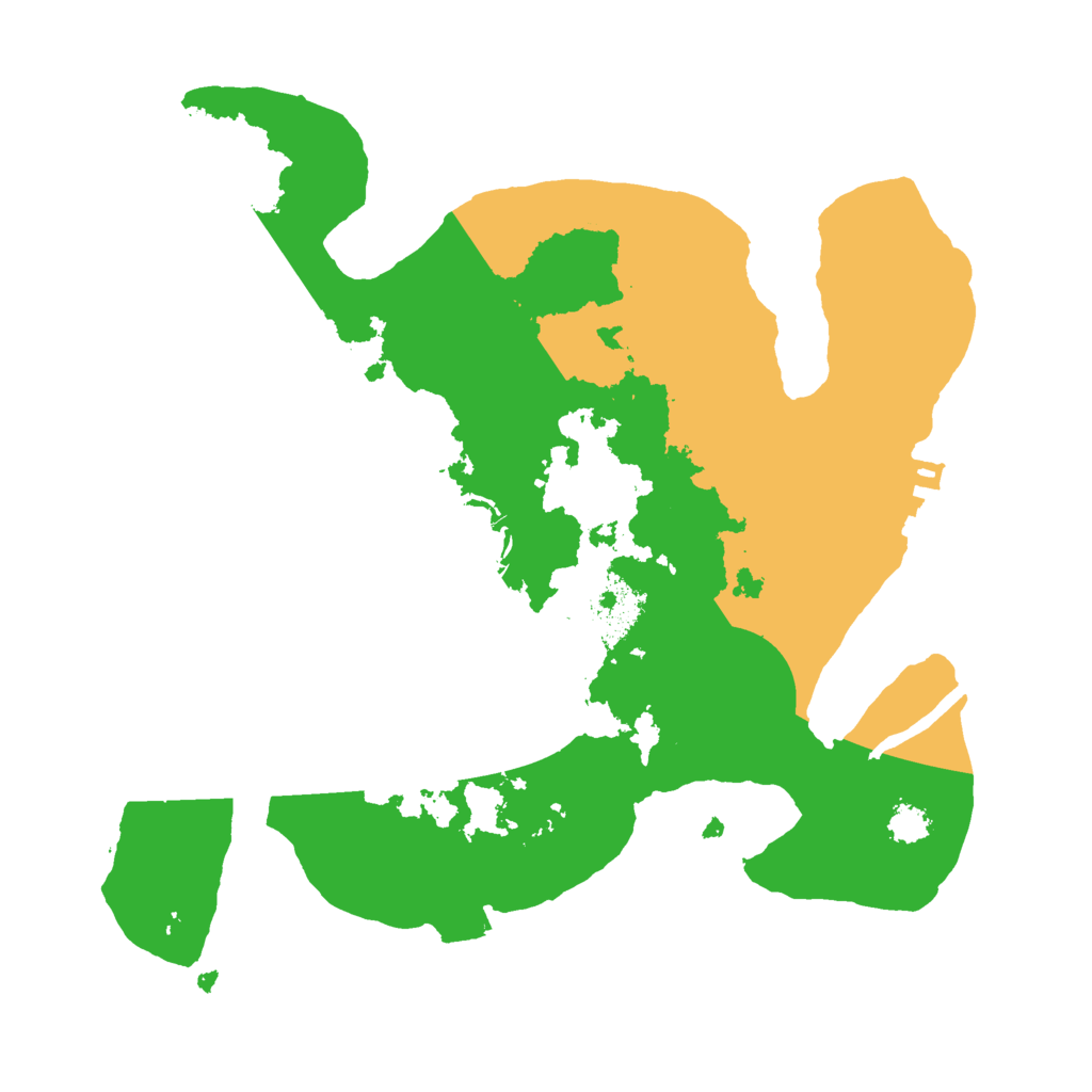 Biome Rust Map: Procedural Map, Size: 2500, Seed: 1117126521