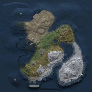 Thumbnail Rust Map: Procedural Map, Size: 2000, Seed: 465451812, 6 Monuments