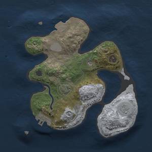 Thumbnail Rust Map: Procedural Map, Size: 2000, Seed: 465451812, 7 Monuments