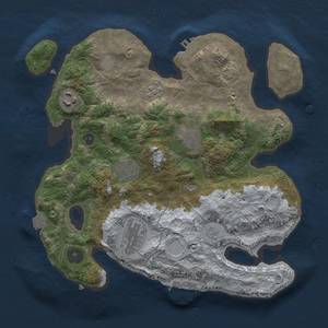 Thumbnail Rust Map: Procedural Map, Size: 3000, Seed: 1856000065, 13 Monuments