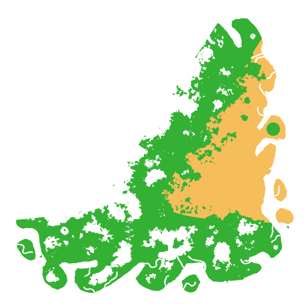 Biome Rust Map: Procedural Map, Size: 6000, Seed: 1999718015