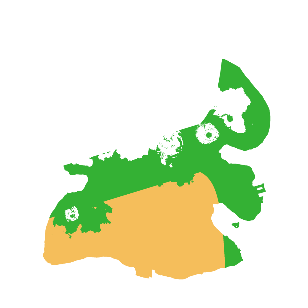 Biome Rust Map: Procedural Map, Size: 2200, Seed: 140025573