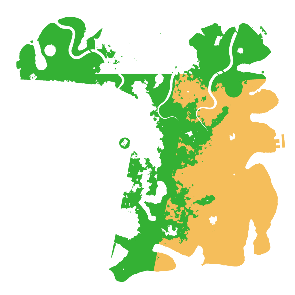 Biome Rust Map: Procedural Map, Size: 4500, Seed: 65445882