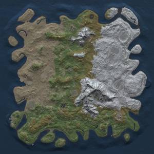 Thumbnail Rust Map: Procedural Map, Size: 5000, Seed: 43468510, 19 Monuments