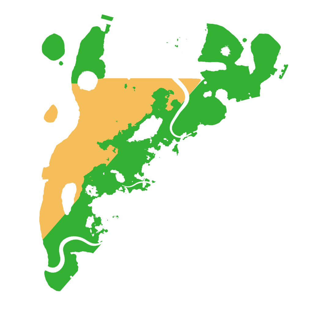 Biome Rust Map: Procedural Map, Size: 3000, Seed: 91893