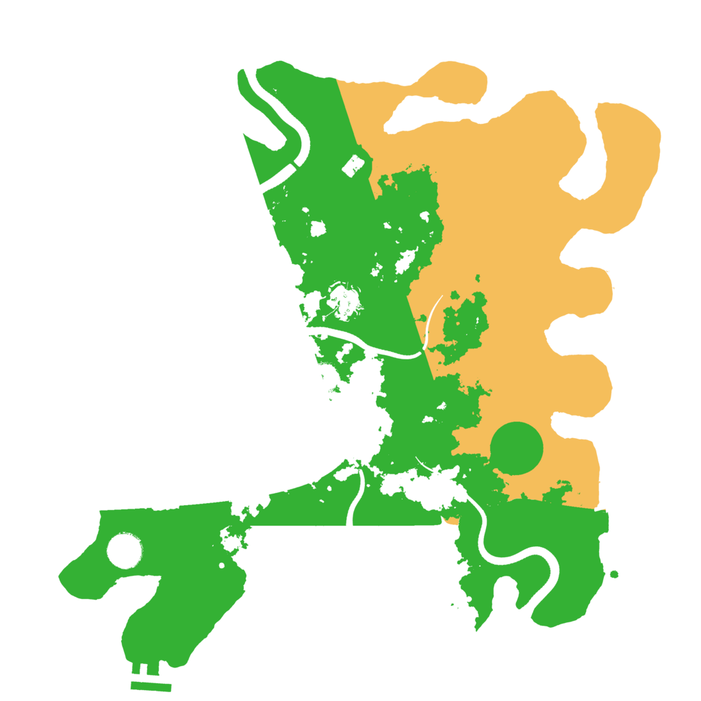 Biome Rust Map: Procedural Map, Size: 3500, Seed: 1055004978