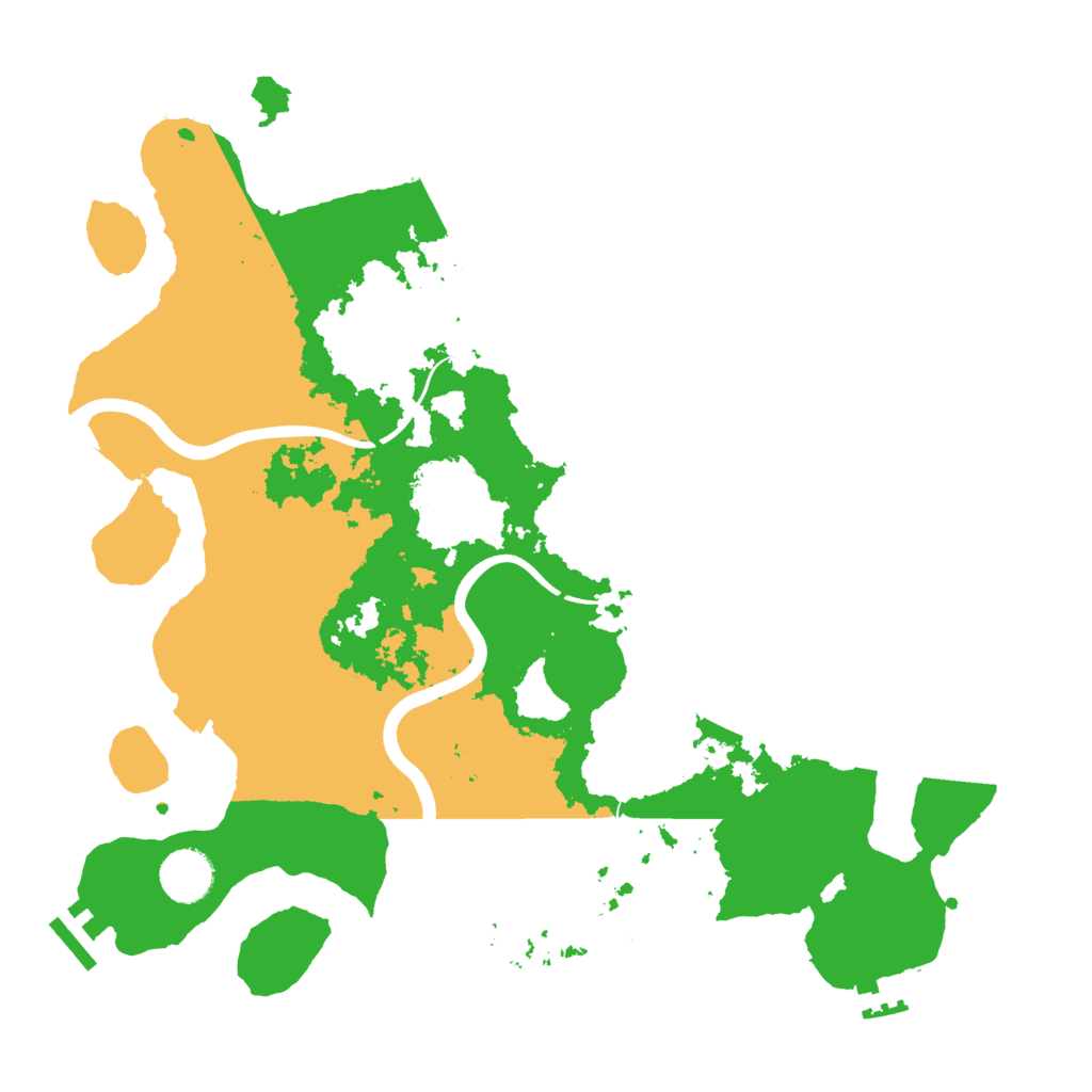 Biome Rust Map: Procedural Map, Size: 3600, Seed: 22506