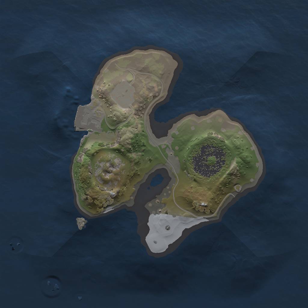 Rust Map: Procedural Map, Size: 1400, Seed: 50, 3 Monuments