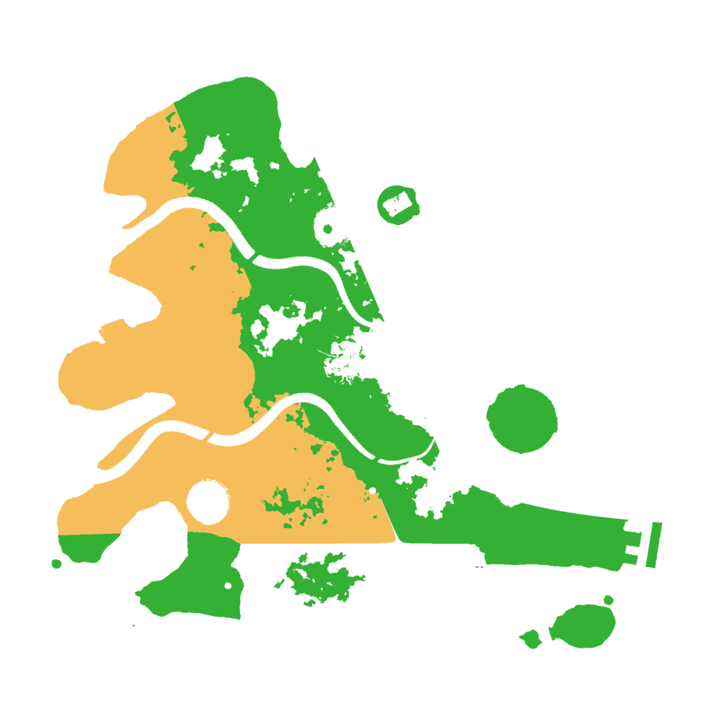 Biome Rust Map: Procedural Map, Size: 3000, Seed: 3037