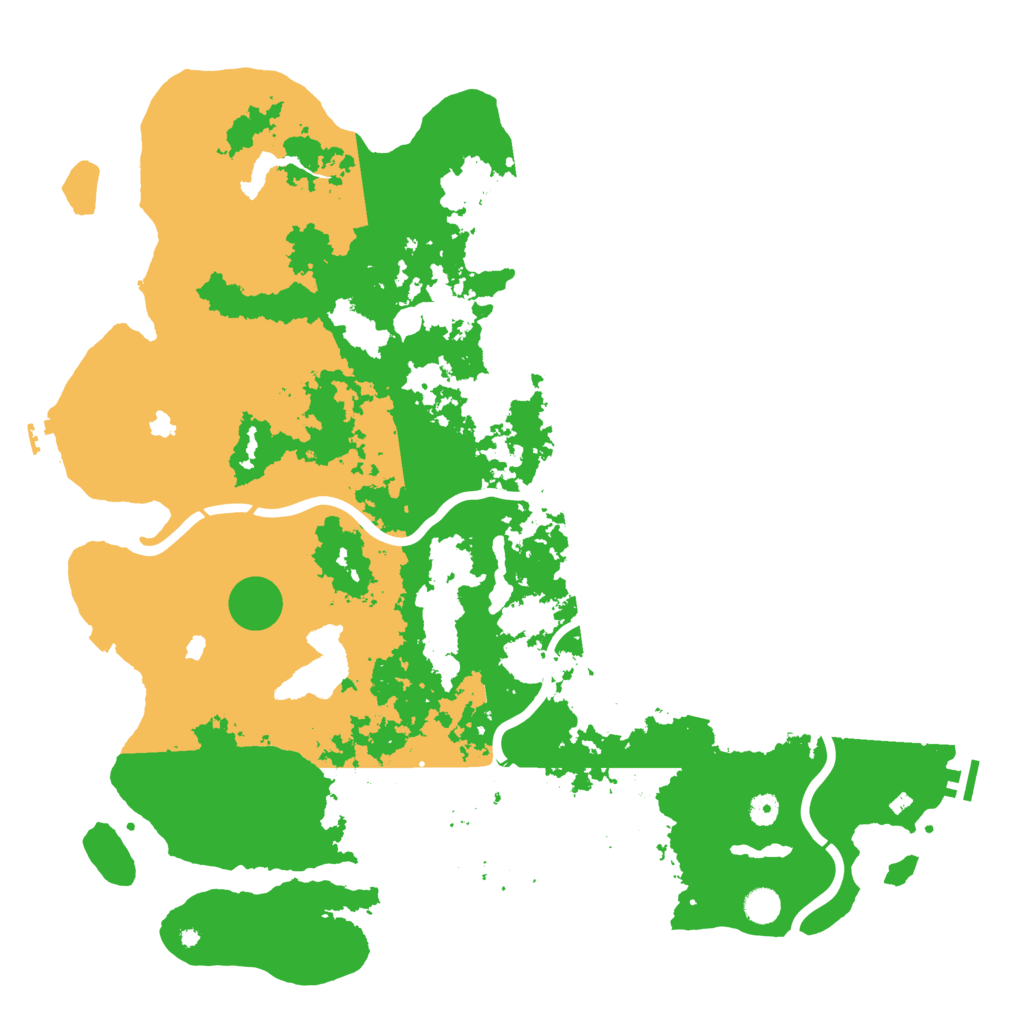 Biome Rust Map: Procedural Map, Size: 5000, Seed: 6250