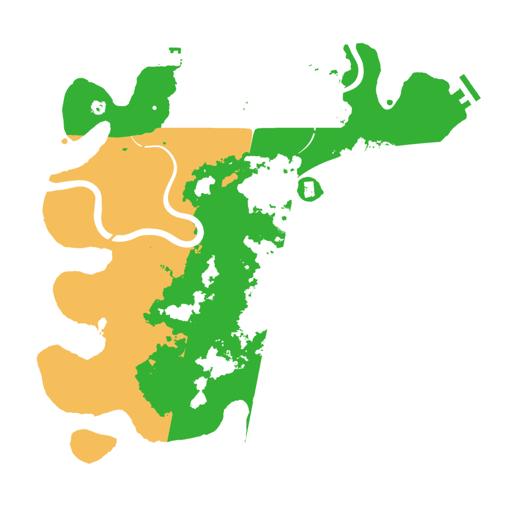 Biome Rust Map: Procedural Map, Size: 3500, Seed: 2036199022