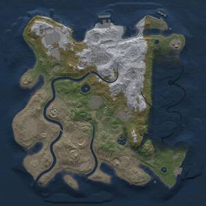 Thumbnail Rust Map: Procedural Map, Size: 3500, Seed: 468353055, 15 Monuments