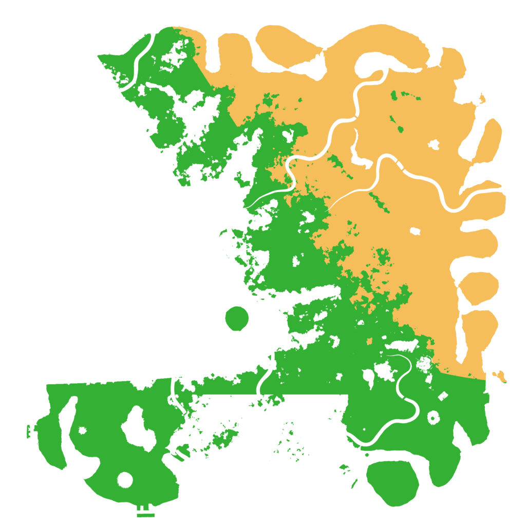 Biome Rust Map: Procedural Map, Size: 6000, Seed: 21337