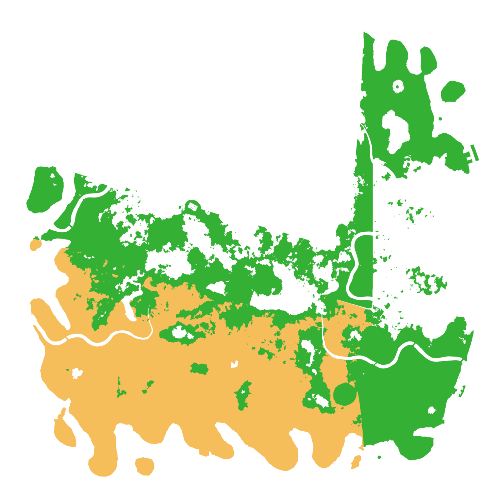 Biome Rust Map: Procedural Map, Size: 6000, Seed: 13037