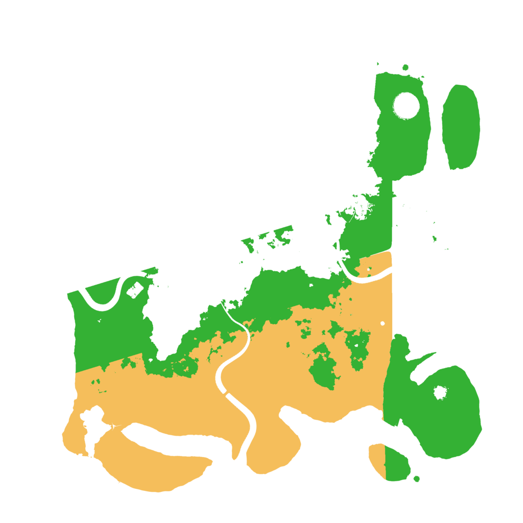 Biome Rust Map: Procedural Map, Size: 3500, Seed: 520182840