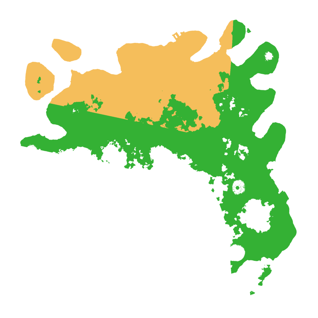 Biome Rust Map: Procedural Map, Size: 3500, Seed: 55454