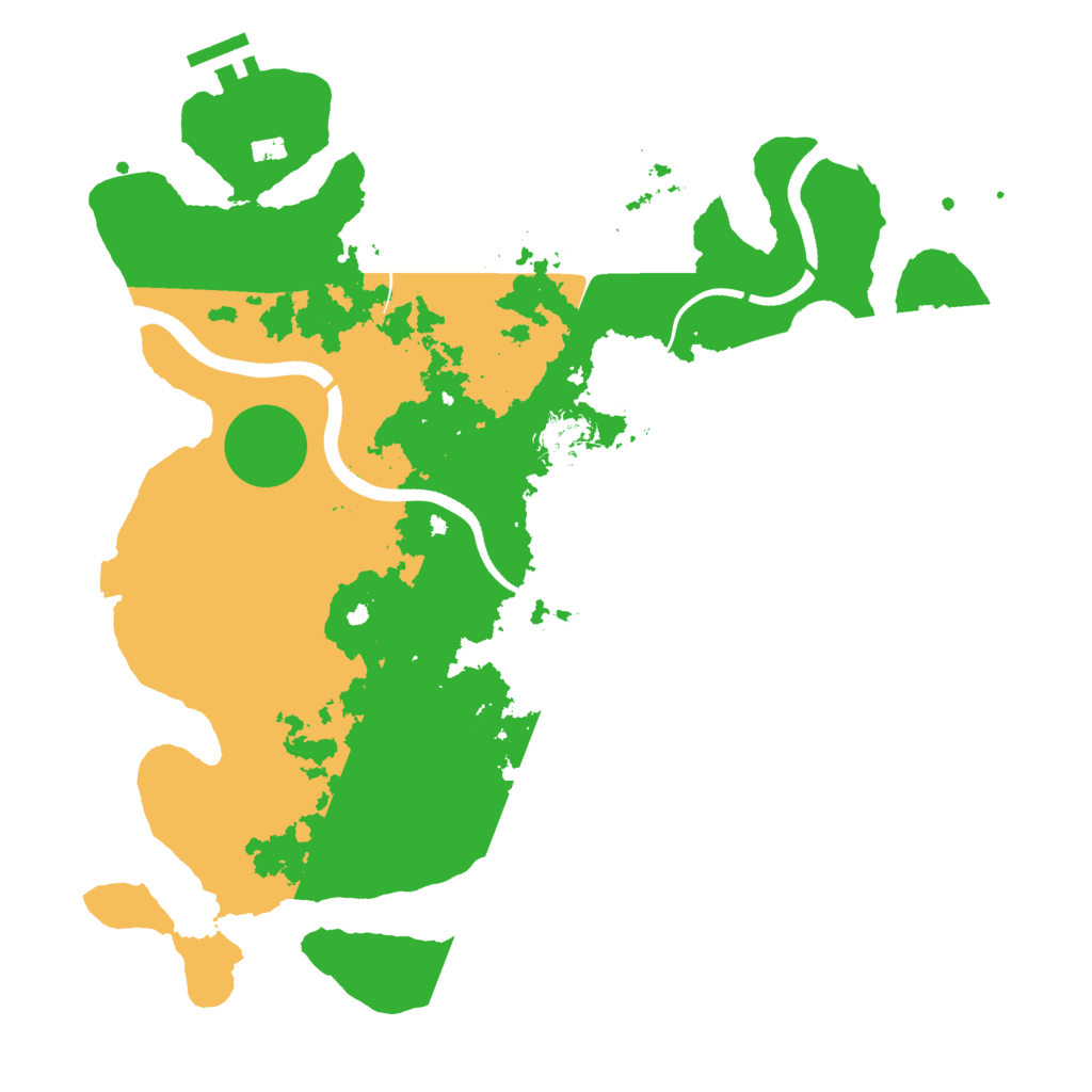 Biome Rust Map: Procedural Map, Size: 3500, Seed: 1999192019