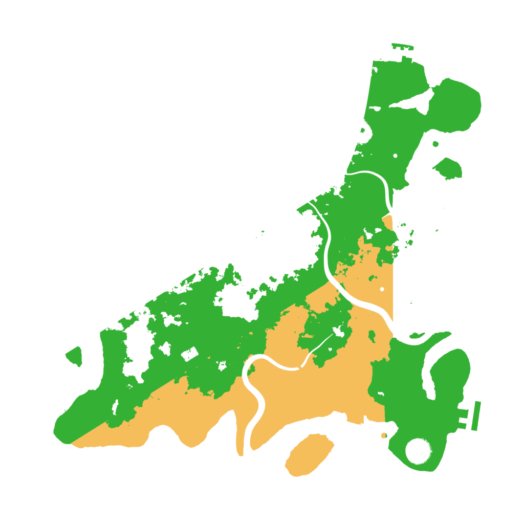 Biome Rust Map: Procedural Map, Size: 3600, Seed: 272093764