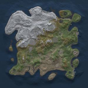 Thumbnail Rust Map: Procedural Map, Size: 3600, Seed: 272093764, 16 Monuments