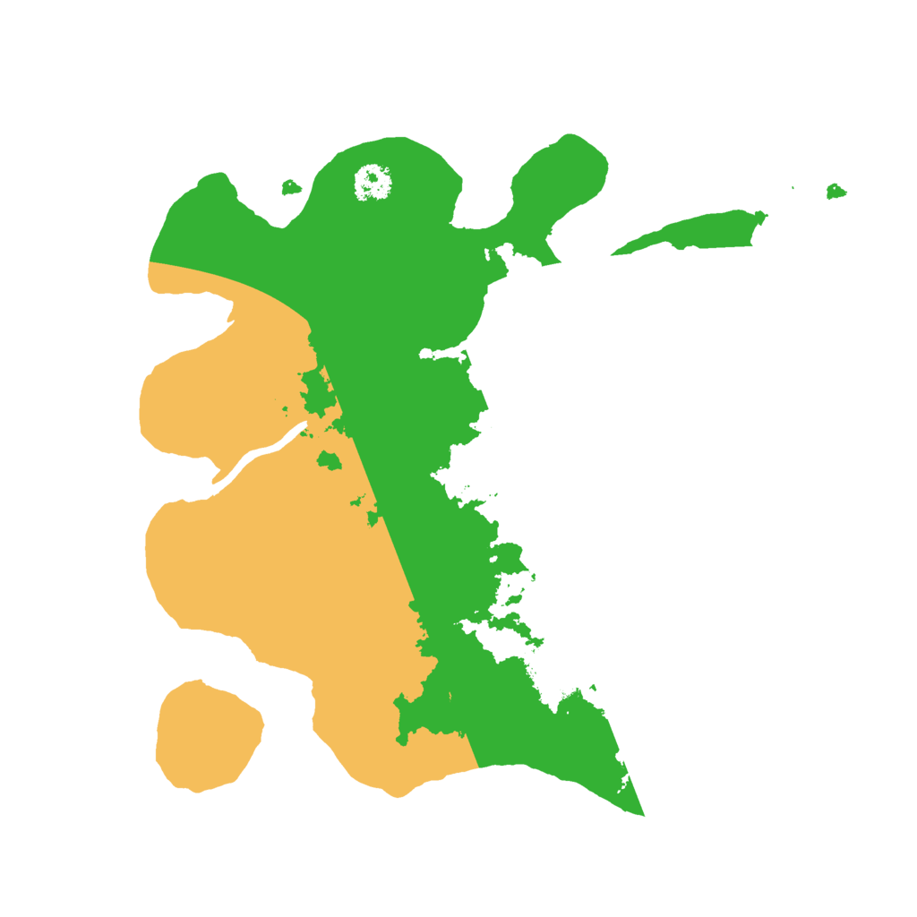 Biome Rust Map: Procedural Map, Size: 2500, Seed: 324139551